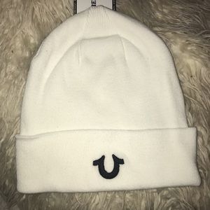White True Religion Beanie
